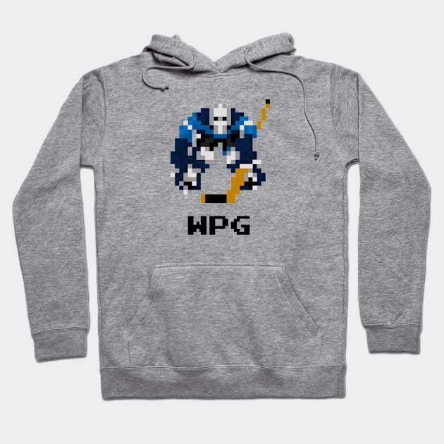 16-Bit Hockey Goalie - Winnipeg Hoodie by The Pixel League